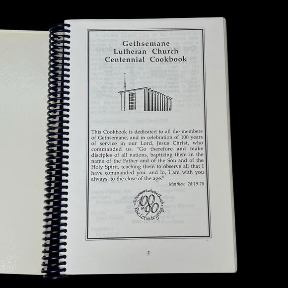 Gethsemane Lutheran Church Centennial Cookbook 1990 Hopkins Minn Recipes Meals - Picture 3 of 13
